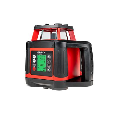 Niwelator laserowy PRO LR-500D (czerwona wiązka, cyfrowy)