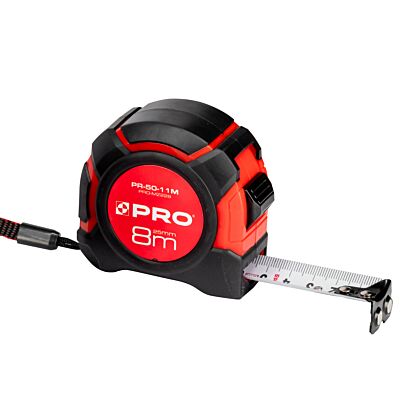 RETRACTABLE MEASURING TAPE PR-50-11M (magnetic), 8m x25mm