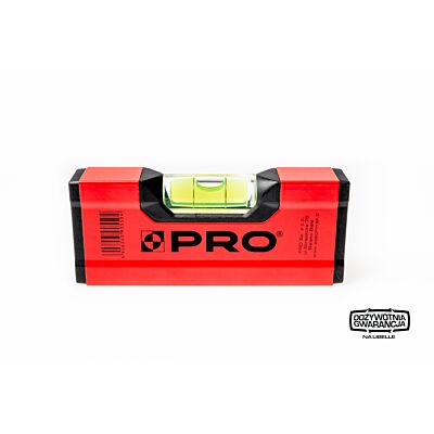 Niveau à bulle mini PRO600 peint rouge 12 cm