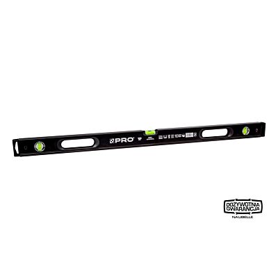 Poziomnica PRO900 HEAVY DUTY malowana czarna dwustronnie frezowana z uchwytami