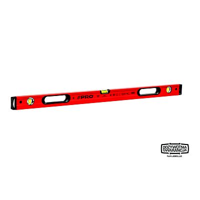 Niveau PRO800 peint en rouge avec poignées et aimant