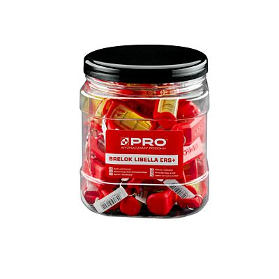 Breloki libella ERS+ poziom, ekspozytor 45 szt czerwone