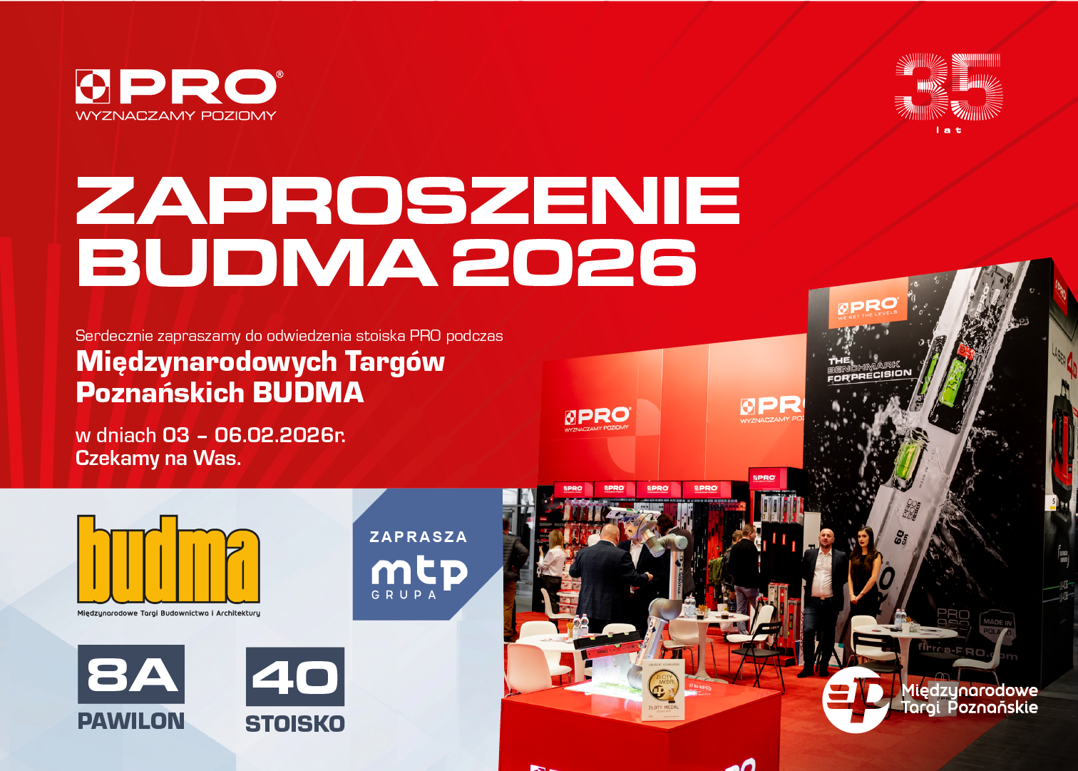 Zaproszenie na&nbsp;targi BUDMA 2026