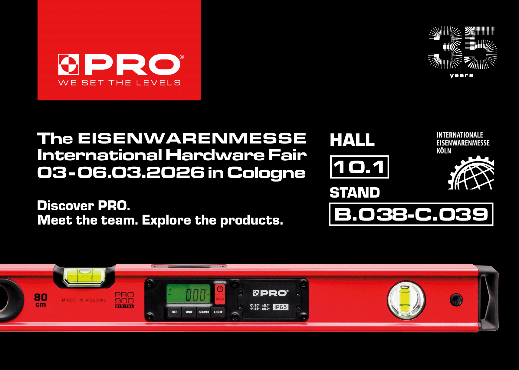 Meet us at EISENWARENMESSE 2026 – Hall 10.1, Booth B038 C039.