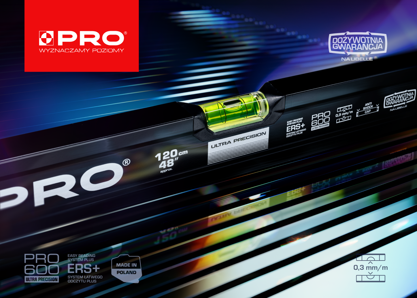 PRO600 Ultra Precision: nowa definicja precyzji w&nbsp;poziomnicach PRO