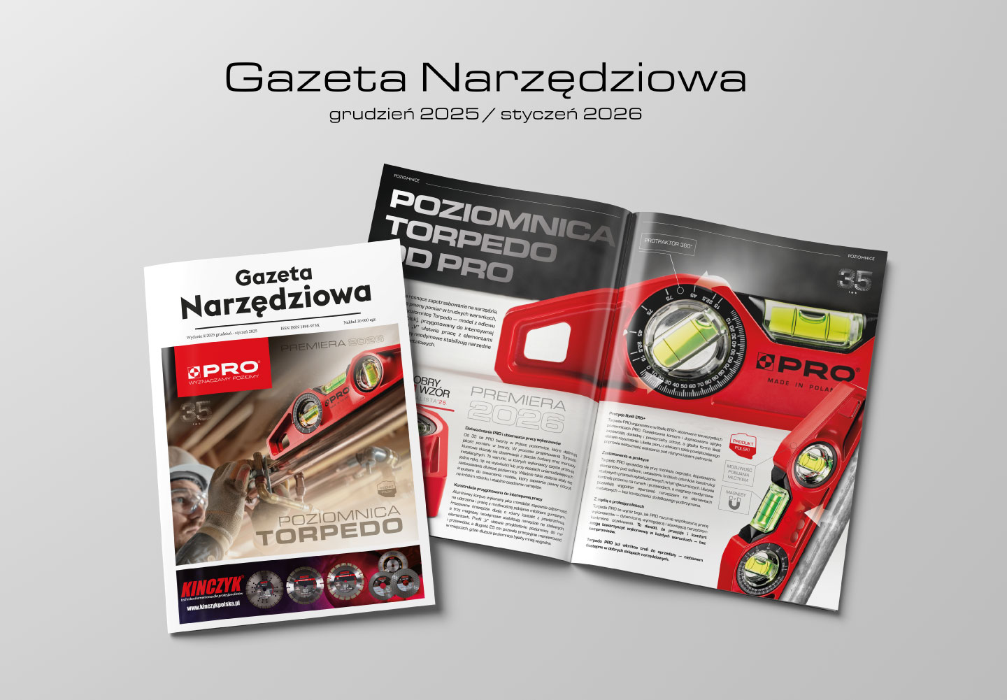 Poziomnica Torpedo PRO na&nbsp;łamach Gazety Narzędziowej